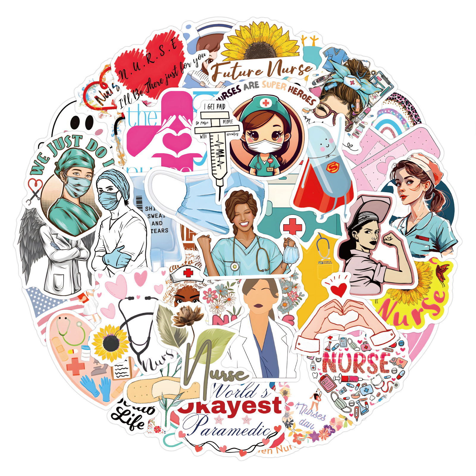 cute nurse gift ideas elements by imaginepro12  Medical stickers, Nurse  stickers, Science stickers