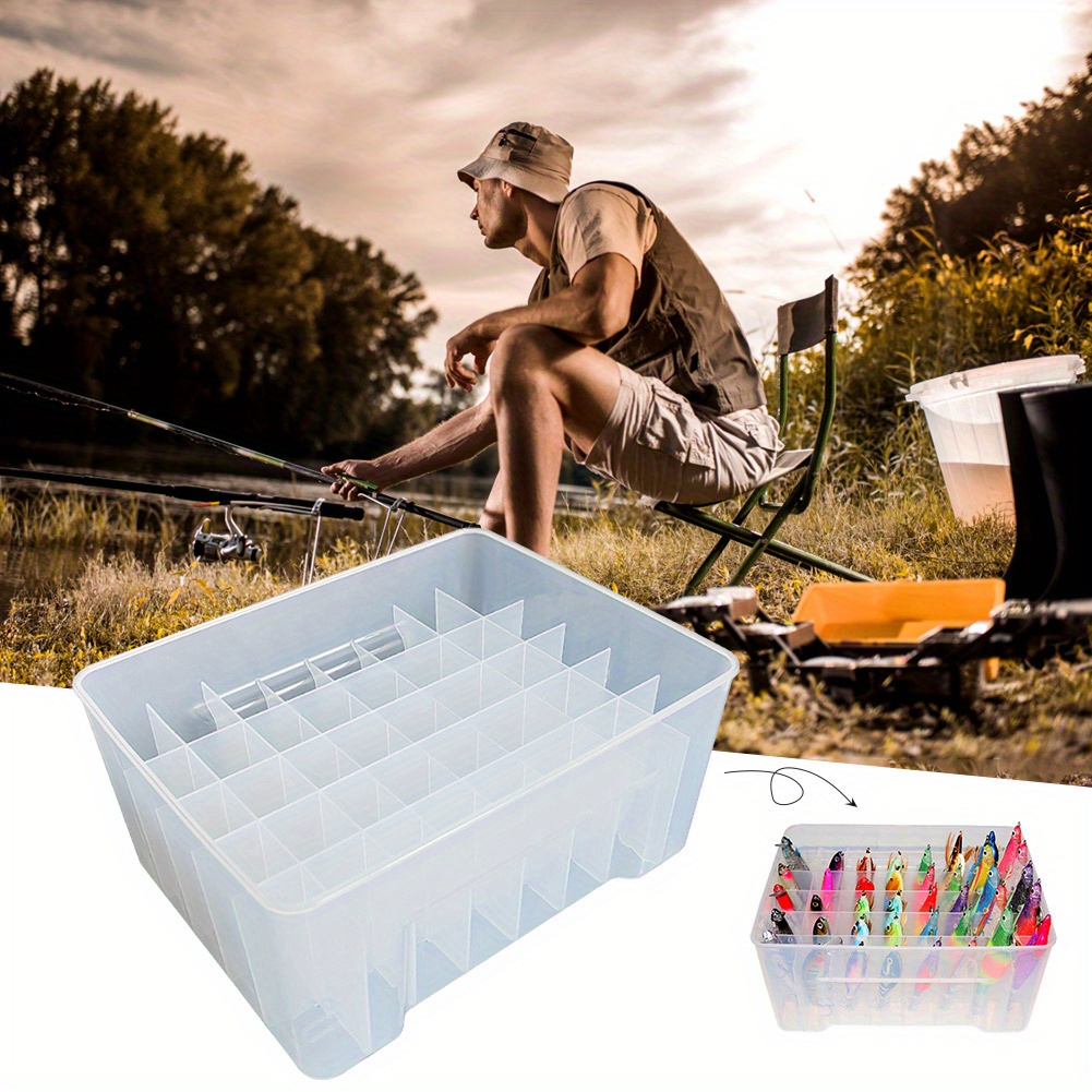 Fishing Tackle Box Multi-compartment ABS Widely Used Fishing Lure Organizer  Storage Box Fishing Hook Case Fishing Supplies
