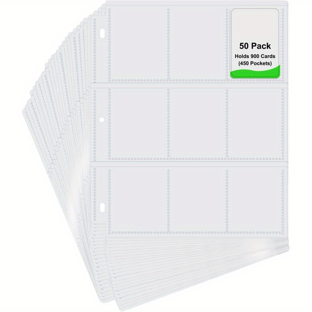 Binder Sleeves Pages Pocket, Trading Card Storage Album