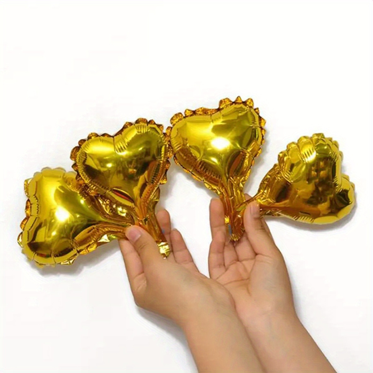 15 Pezzi Palloncini Foil A Forma Cuore Decorazioni San - Temu Italy