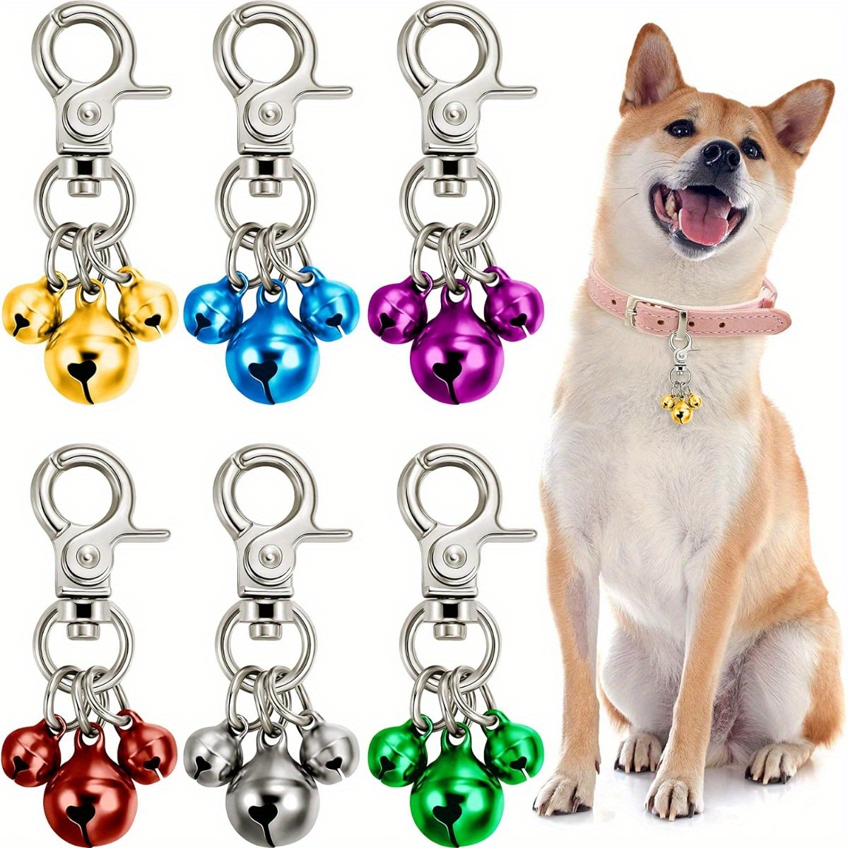 4Pcs Bells For Dog Collars Stainless Steel Pet Bells Jamaica