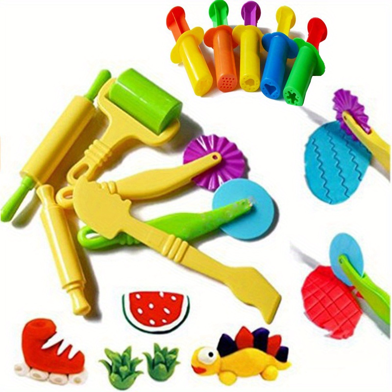 Playdough Tools Set 26 PCS Play Dough Tools for Kids Includes Dinosaur  Playdough Molds,Playdough Cutters,Rollers,Rolling Pins,Scissors