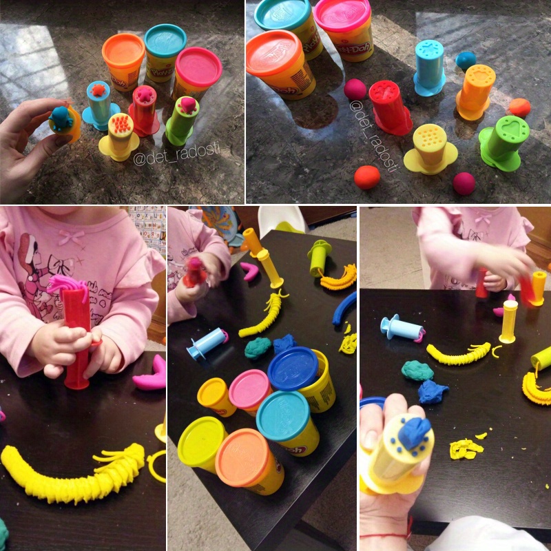  Play-Doh Set de moldes festivos - Juego de herramientas  navideñas, 43 accesorios y 10 colores compuestos de modelado, artes y  manualidades navideñas para niños de 3 años en adelante (exclusivo de