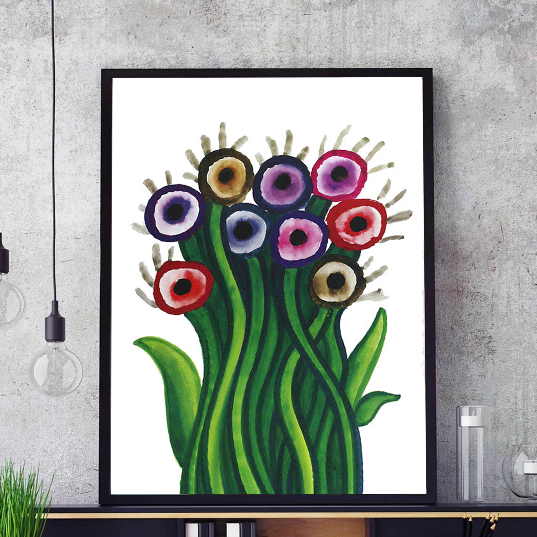 Money Canvas Wall Art Money Poster Abstract Colorful Floral - Temu