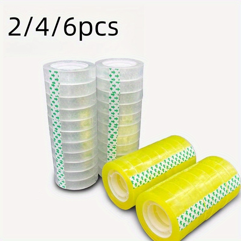6 Rolls Transparent Tape Refills, Clear Tape, All-Purpose Transparent  Glossy Tape for Office, Home, School - AliExpress
