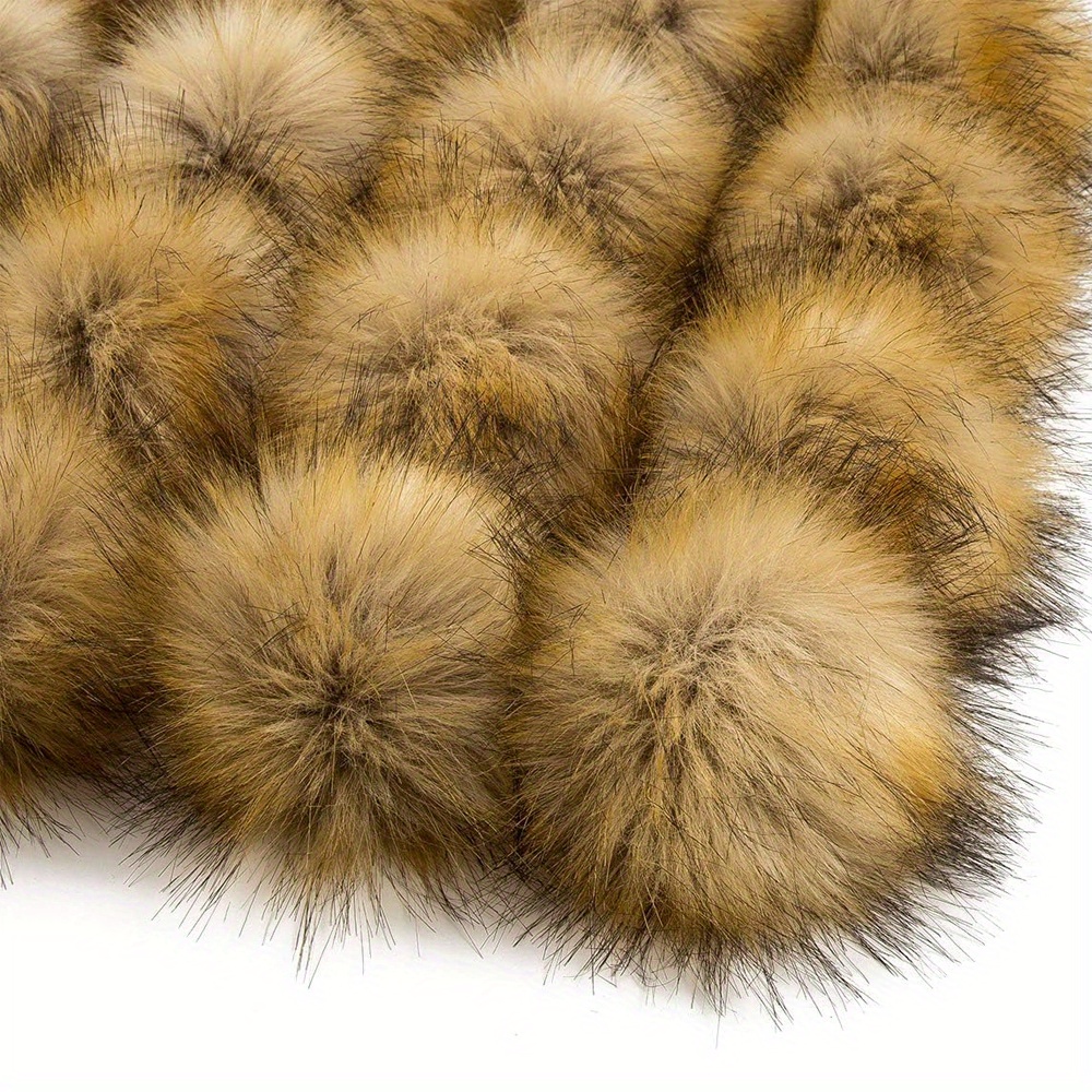 12/24pcs Faux Fur Pom Pom Balls Fur Fluffy Pompom Ball With Elastic Loop For  Hats Shoes Scarves Gloves Scarves Bag Key Chain Charms Accessories, Check  Out Today's Deals Now