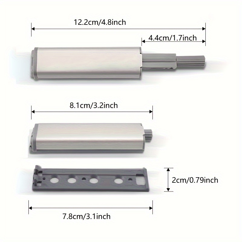 Cabinet Magnetic Push Lock Cabinet Hardware Push Touch Lock - Temu