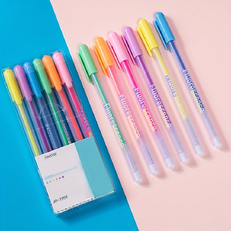 24 Pcs Colorful Pens Color Pens Set Bright Colors Fine Point - Temu