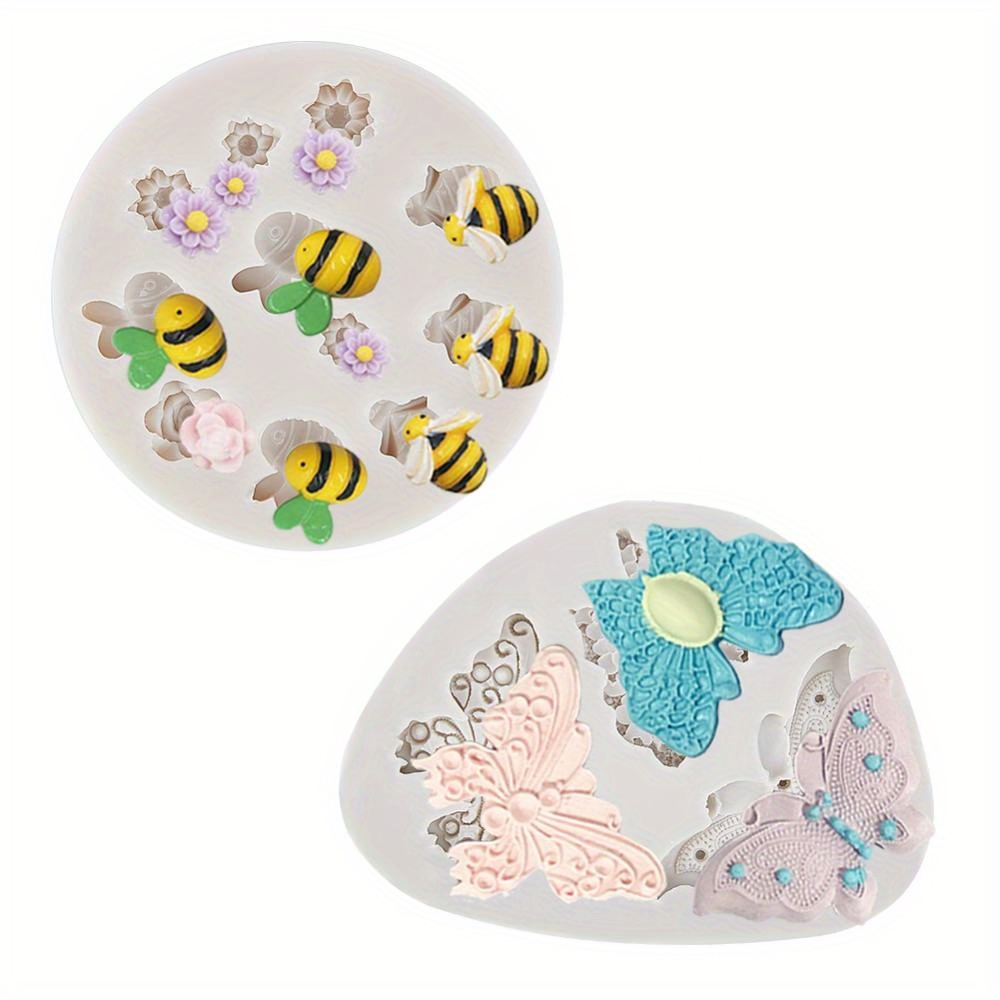 Bee Silicone Mold Flexible for Crafts, Resin, Polymer Clay