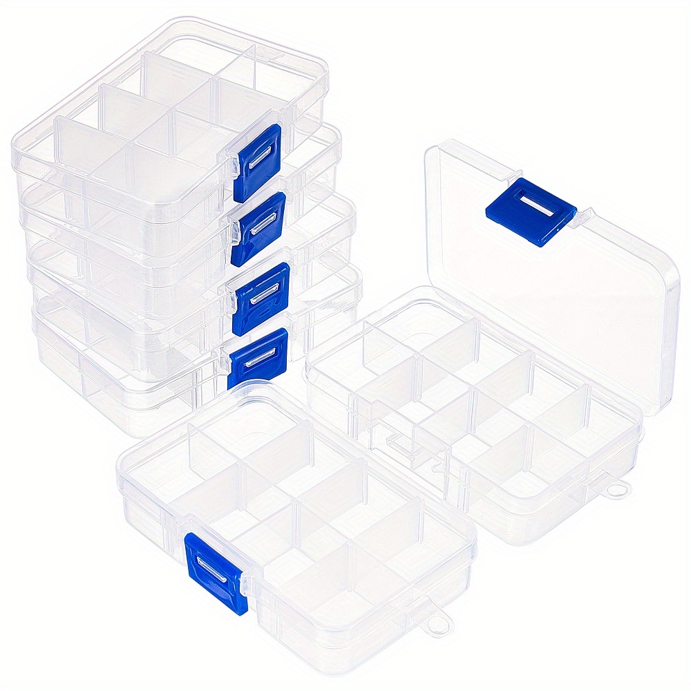 Plastic Clear Storage Box Transparent Organizer Container - Temu Italy