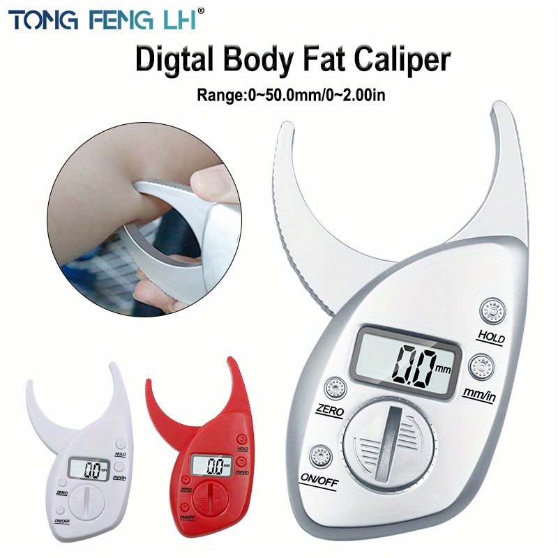 DOITOOL 2pcs Fat Caliper bmi Fat Measuring Tape Digital Body Tape Measure  Digital Calipers Digital Measuring Tape Body Fat Tester Handheld Fat