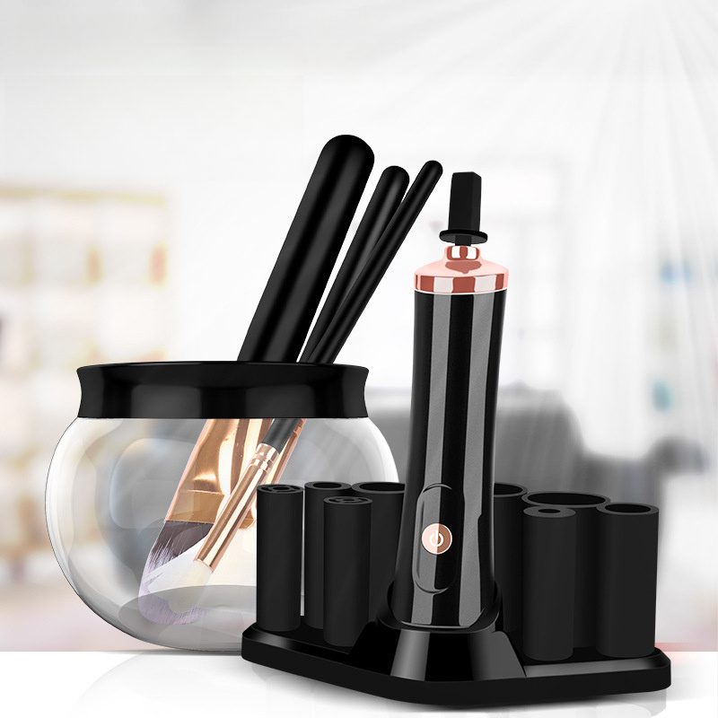 Usb Rechargeable Makeup Brush Cleaner And Dryer Machine With - Temu