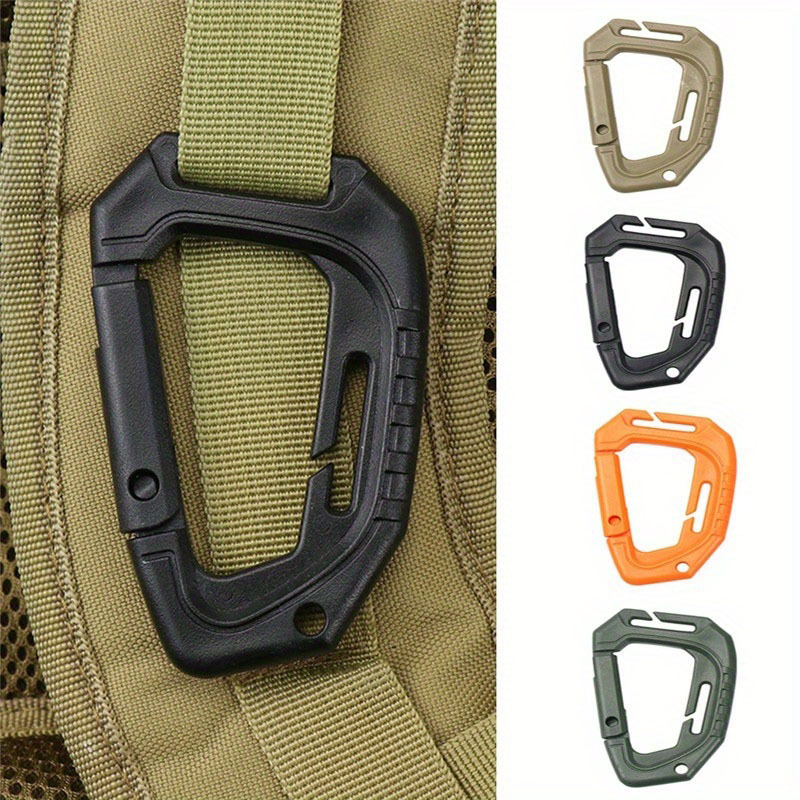 Shackle Carabiner D-Ring Clip Molle Webbing Backpack Buckle Snap Lock –  Bargain Bait Box
