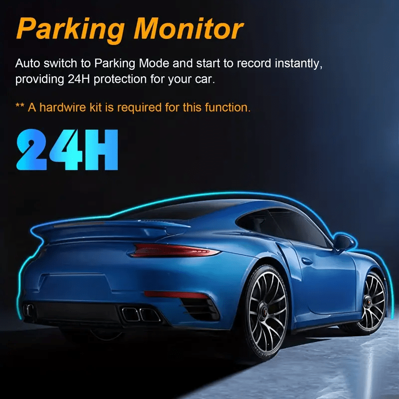 Car Dvr Dash Cam Hd 1080p Parking Monitoring Built in Wifi - Temu