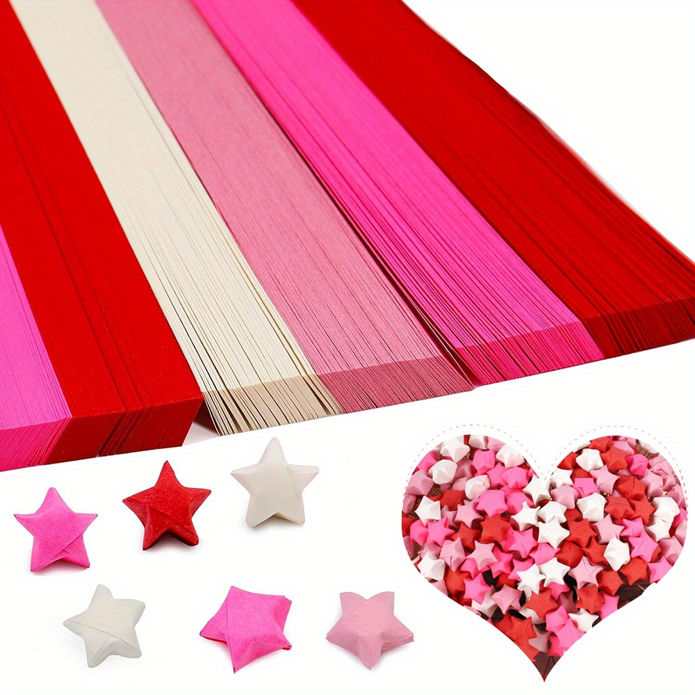  Foeipy Origami Stars Papers Pink Origami Star Paper