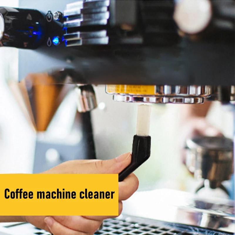 Ergonomic Espresso Machine Cleaning Brush with Plastic Handle, Keyboard and Coffee Grime Remover Tool, 14.0cm