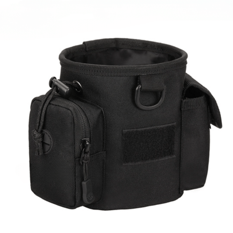Image of 600d Camouflage Waist Bag Outdoor Sports Hiking Mountaineering Storage Waist Bag Large Capacity Wear-resistant Lightweight Pet Training Pack