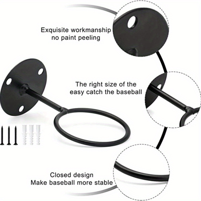Wall Mounted Baseball Storage Rack Golf Rack Baseball Display Rack