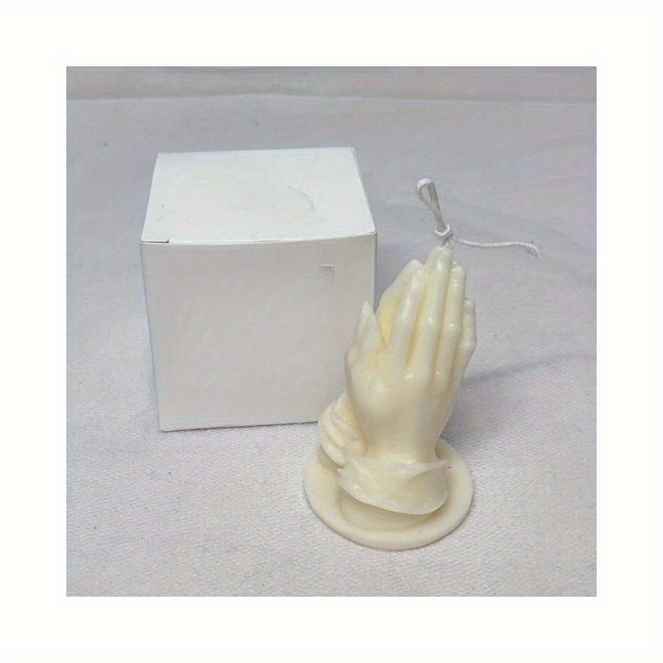 Prayer Shaped Scented Candle Table Photo Prop for Family Room Decoration