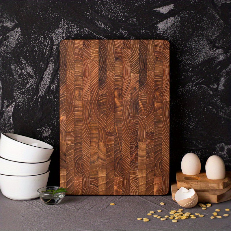

1pc, Chopping Board, Kitchen Solid Wood Chopping Board, Household 0.98in Thickened Chopping Board, Stand-up Cutting Board, Cutting Fruit Steak Board, Kitchen Stuff
