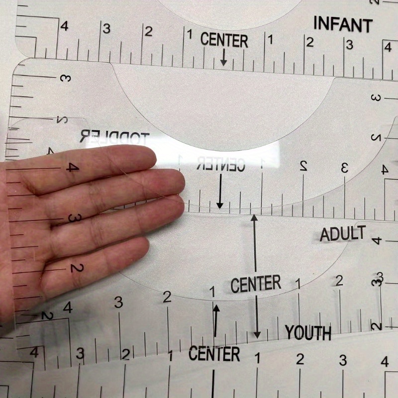 4Pcs/Set T-shirt Ruler Guide Vinyl Alignment Tool, T Shirt