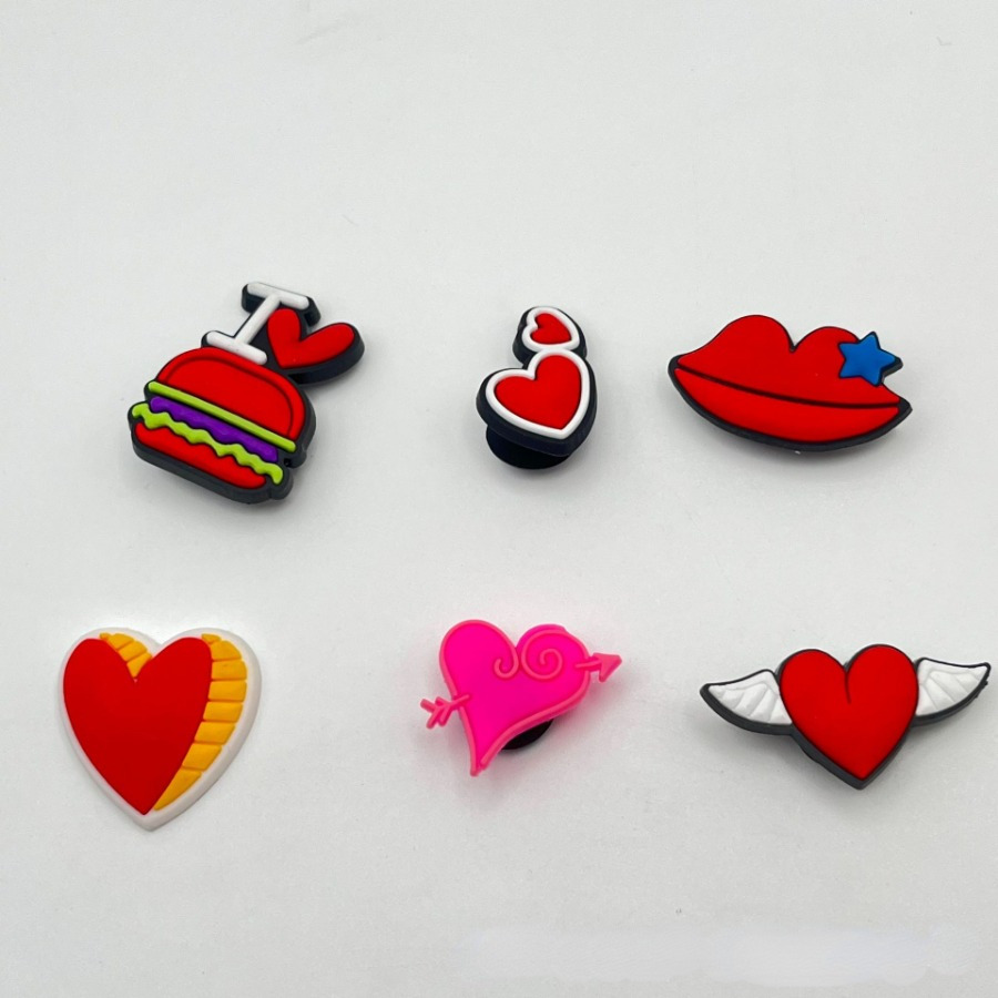 Valentines day earrings and Valentines day accessories; lips