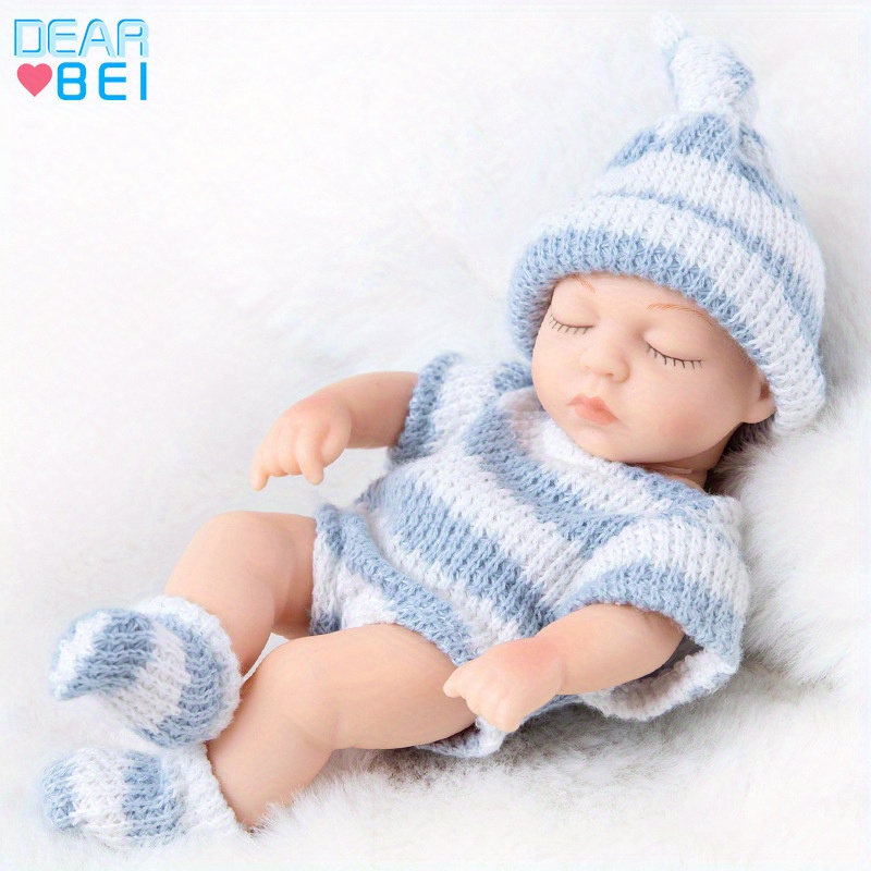 18.5in Full Body Silicone Baby Girl Rebirth Doll With Bone Newborn Baby Toy  Gift