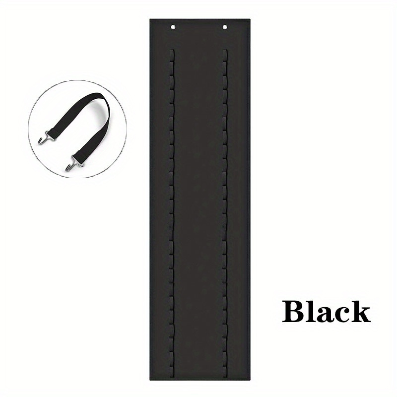 Image of Vinyl Roll Rack With 48 Compartments, Featuring A Double-sided Design. This Wall Or Door-mounted Holder Is Ideal For Crafts And In Black And Gray, Measuring 113cm By 33cm, Scrapbooking Storage