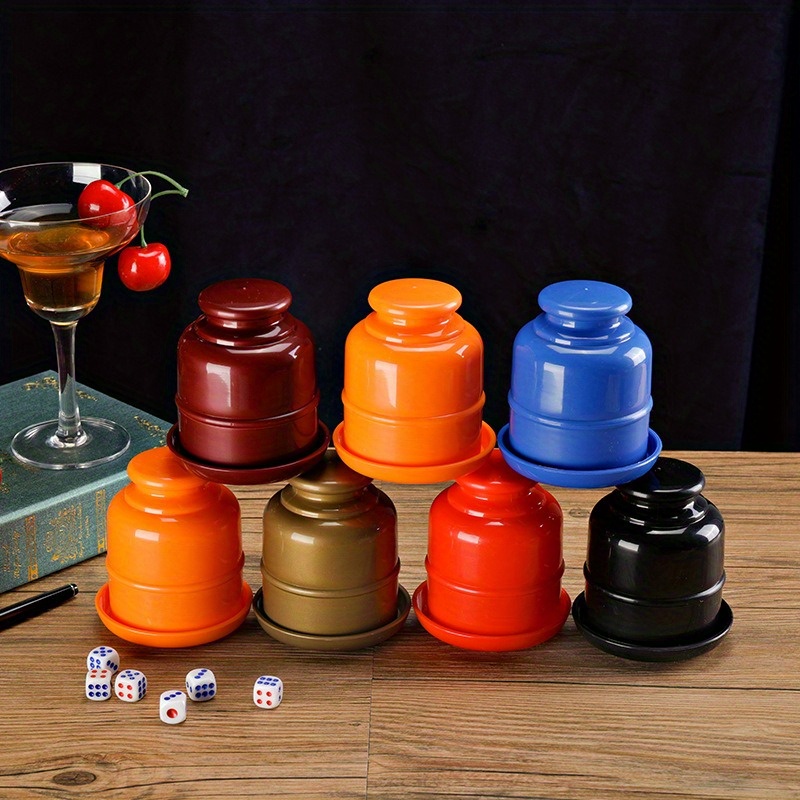 Dice Cup Set Egyptian Pattern Anti-skidding Anti-Cheating Dice Box Mute  Exquisite Sieve Cup Bowl