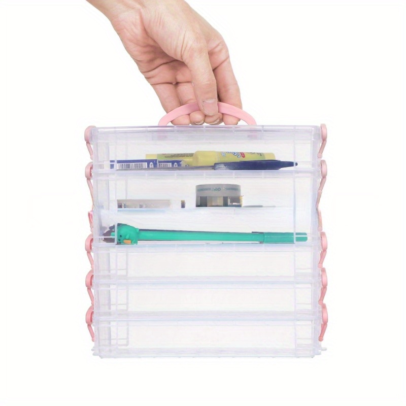 7 layer Transparent Stackable Storage Container 70 - Temu