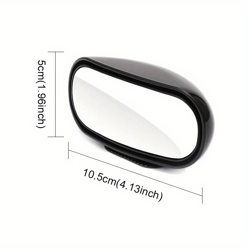 Generic Car Mirror 360 Degree Adjustable Wide Angle Side Rear Mirrors blind  spot Snap way for parking Auxiliary rear view mirror