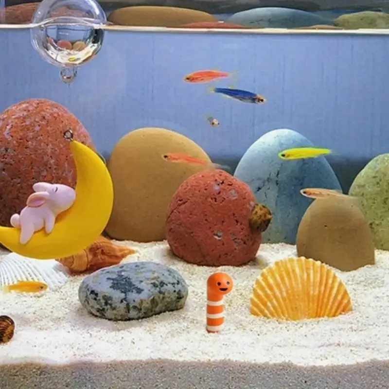 1pc Cute Animal Eel Aquarium Underwater Ornaments Fish Tank