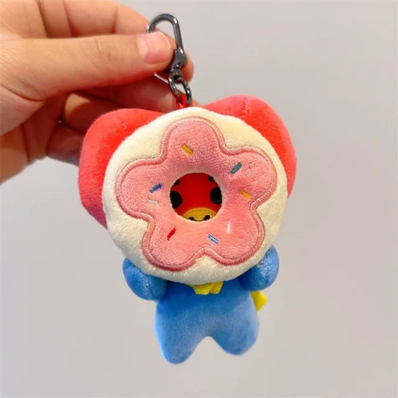 Bts Jin Petbts Bt21 Plush Keychain - Shooky Cooky Chimmy Rj Dessert Series  Pendant