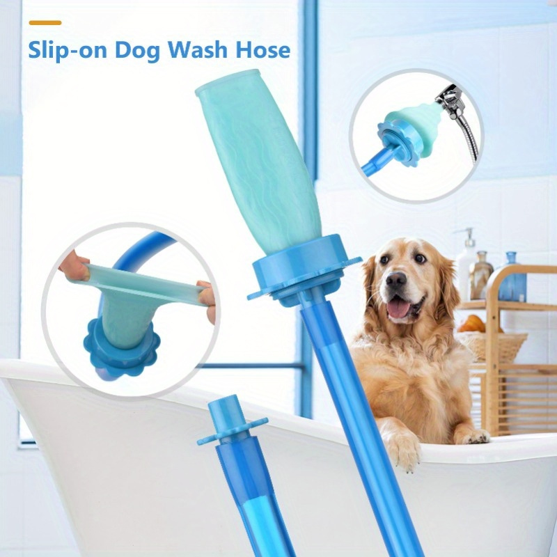 Wash Dog Hose Silicone Attachment Pet Bather For Shower Head - Temu