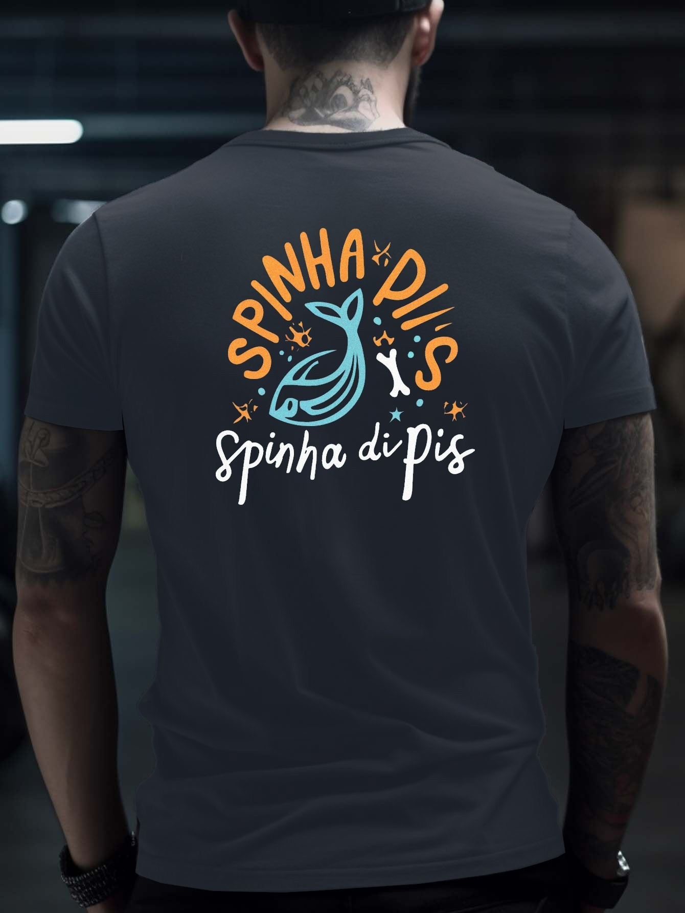 men's quick dry mesh t shirt fish bone design breathable Temu