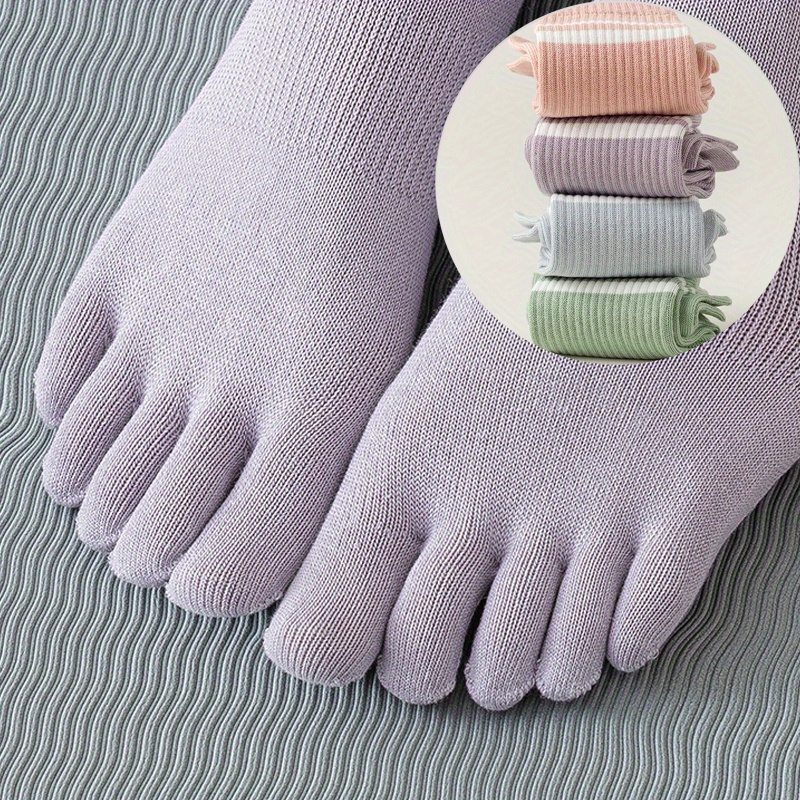 Sticky Be Socks BE GREAT 1/2 Toe Stripe Grip Socks