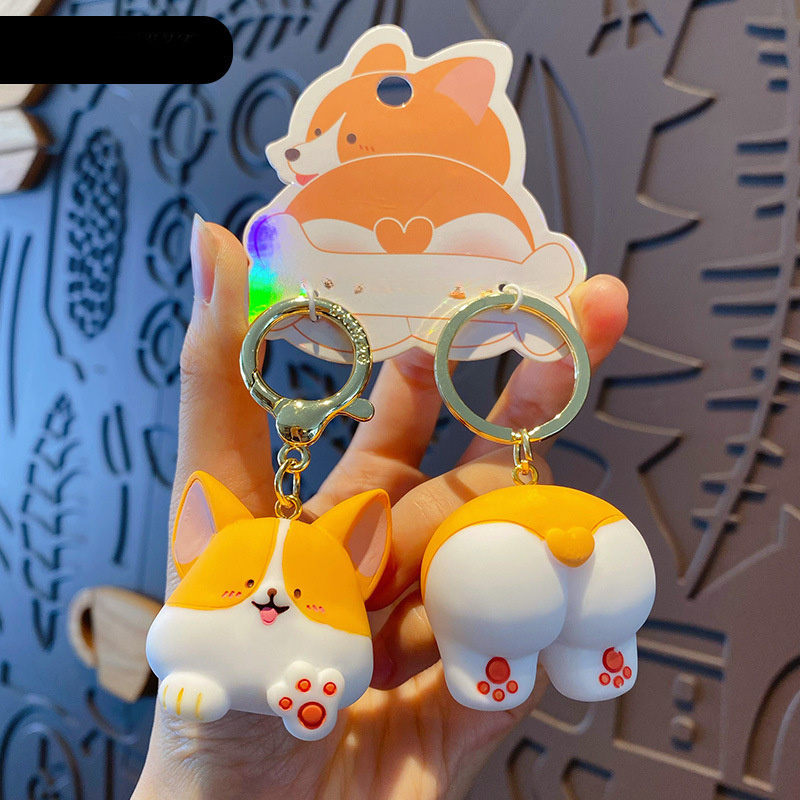 Cute Panda Keychain Cartoon Doll Keyring Bag Pendant