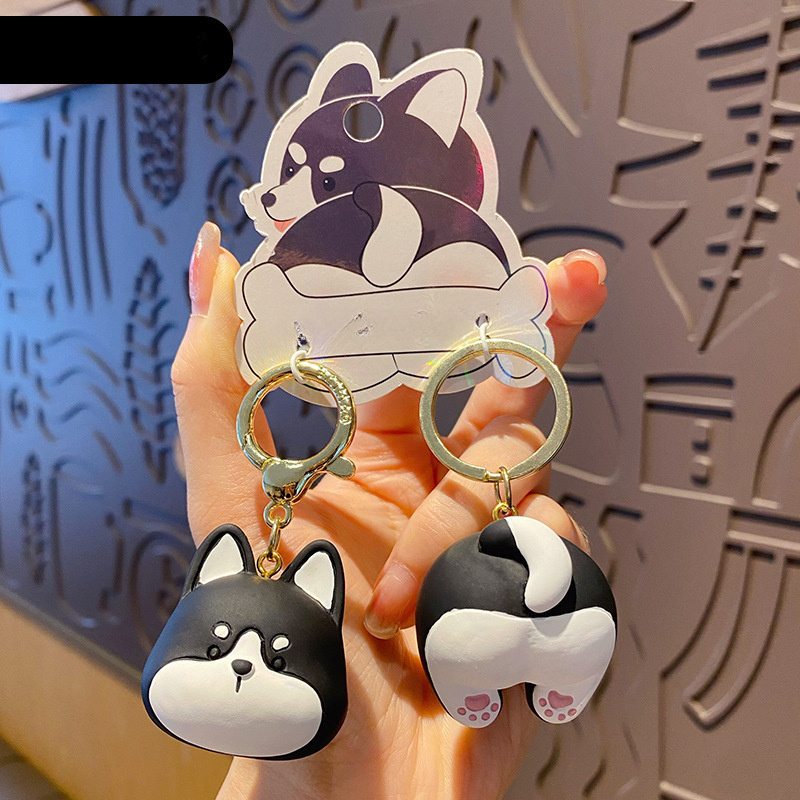 Cute Panda Keychain Cartoon Doll Keyring Bag Pendant