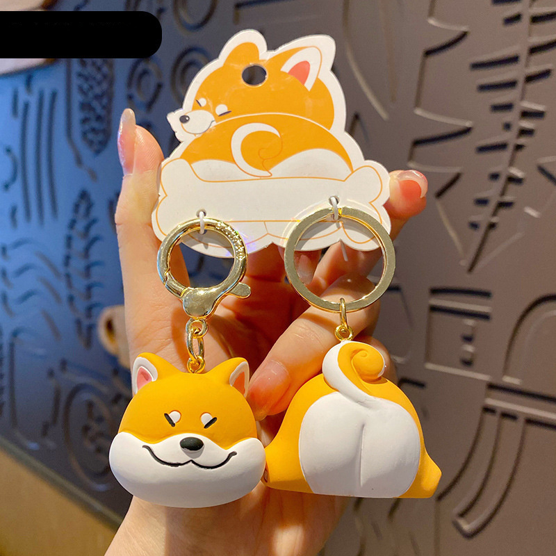 Cute Panda Keychain Cartoon Doll Keyring Bag Pendant