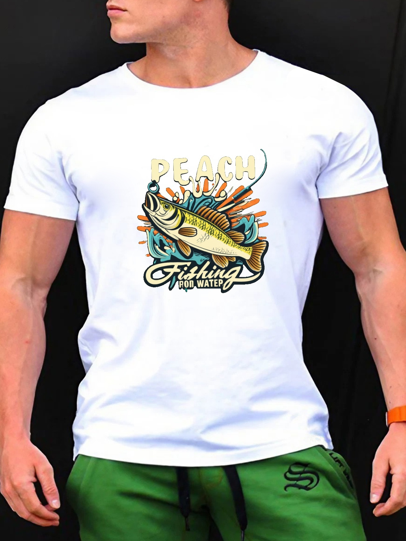 Fish Print T Shirt Tees For Men Casual Short Sleeve T shirt - Temu