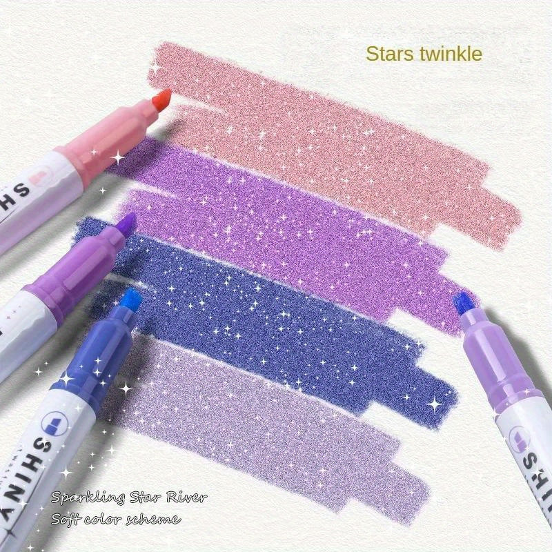 Glitter Gel Pen Set 2023 New Fine Sparkle Markers Colorful - Temu