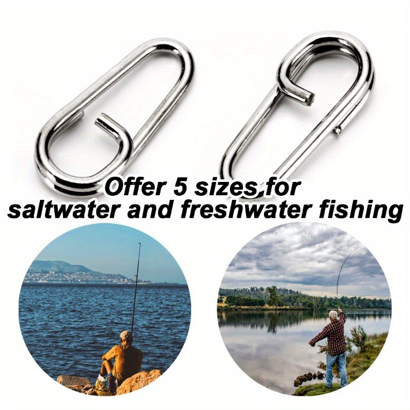 Split Fishing Snap Fishing Lures Connectors Saltwater - Temu United Kingdom