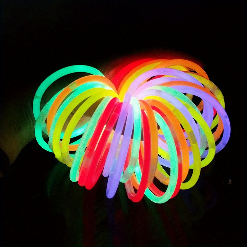 50 100pcs Fluorescent Sticks Glow Sticks 12 Hour Glow Luminous Sticks Party  Favors Neon Lights Glasses Kit, Check Today's Deals