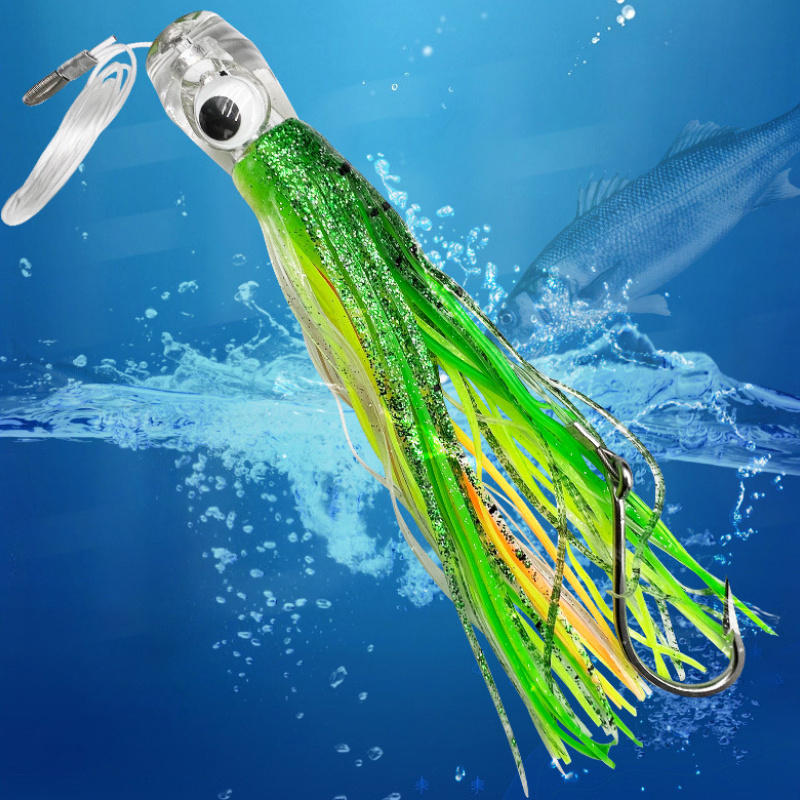 HGYCPP Sea Fishing Bionic Squid Bait with Ear Thin Fin Soft Baits  Fish-shaped Fake Lure Fish Bite