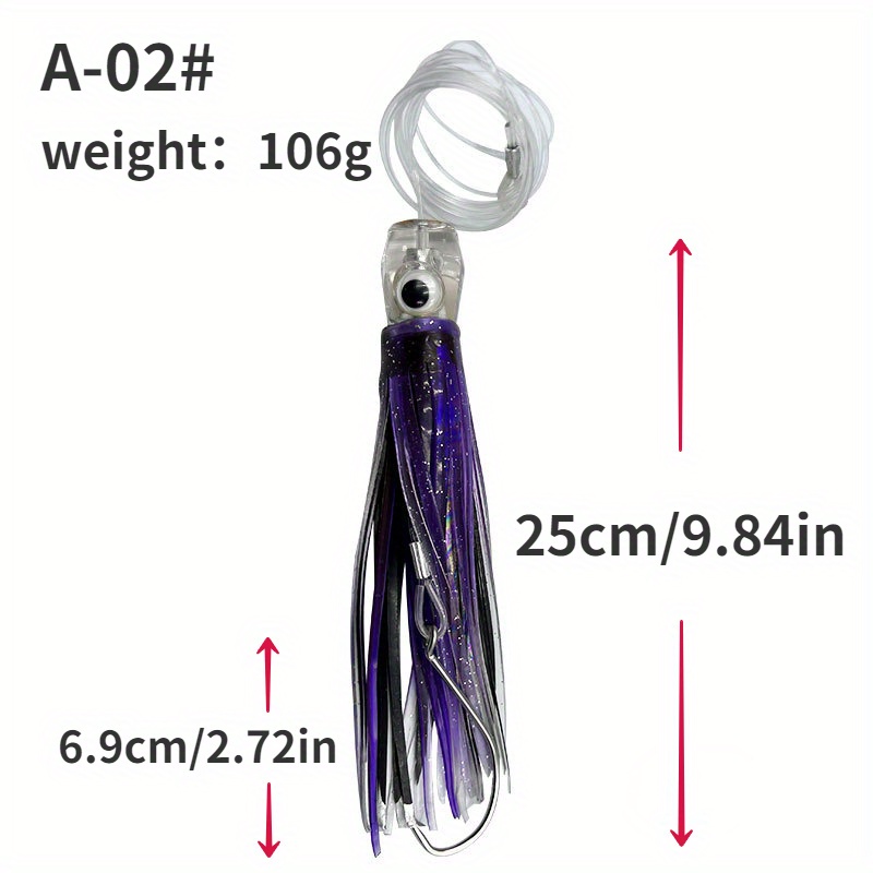 BLUEWING 10pcs Trolling Squid Skirts Fishing Saltwater with Float Inside  Squid Lures Fishing Saltwater Octopus Skirt for Tuna, Mahi, Marlin, Big  Game