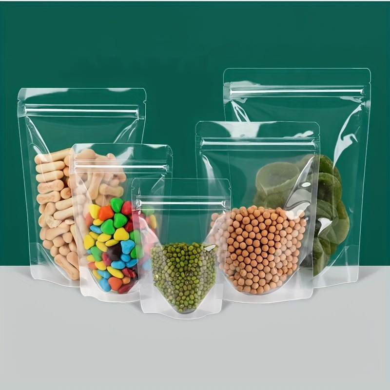 Bolsas de celofán transparentes con cierre autoadhesivo, bolsas de  polietileno autoadhesivas para empacar galletas y regalos.