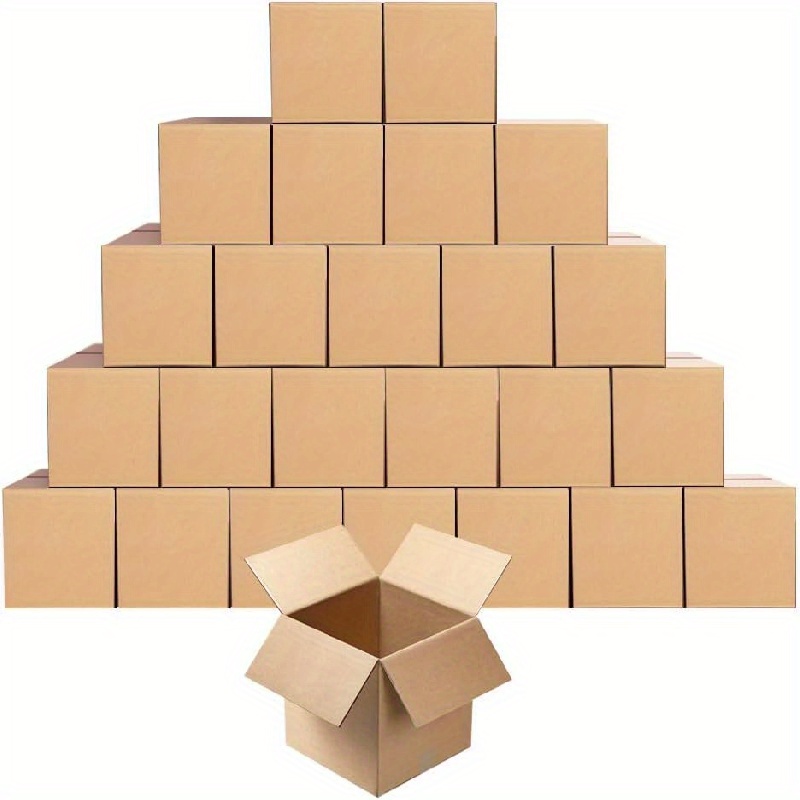  Lincia Paquete de 50 cajas de envío de 8 x 8 x 8 pulgadas, cajas  pequeñas de cartón corrugado para embalaje, regalos, almacenamiento, envío  de pequeñas empresas Kraft : Productos de Oficina