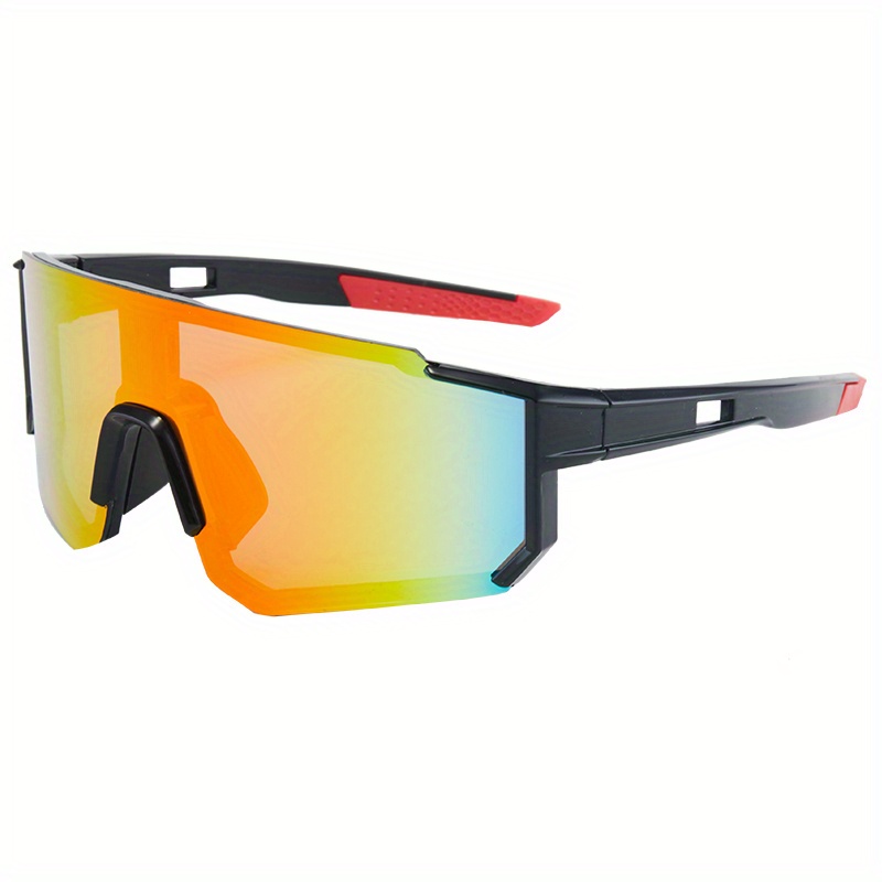 Personality Color Large Frame Windproof Running Sunglasses - Temu