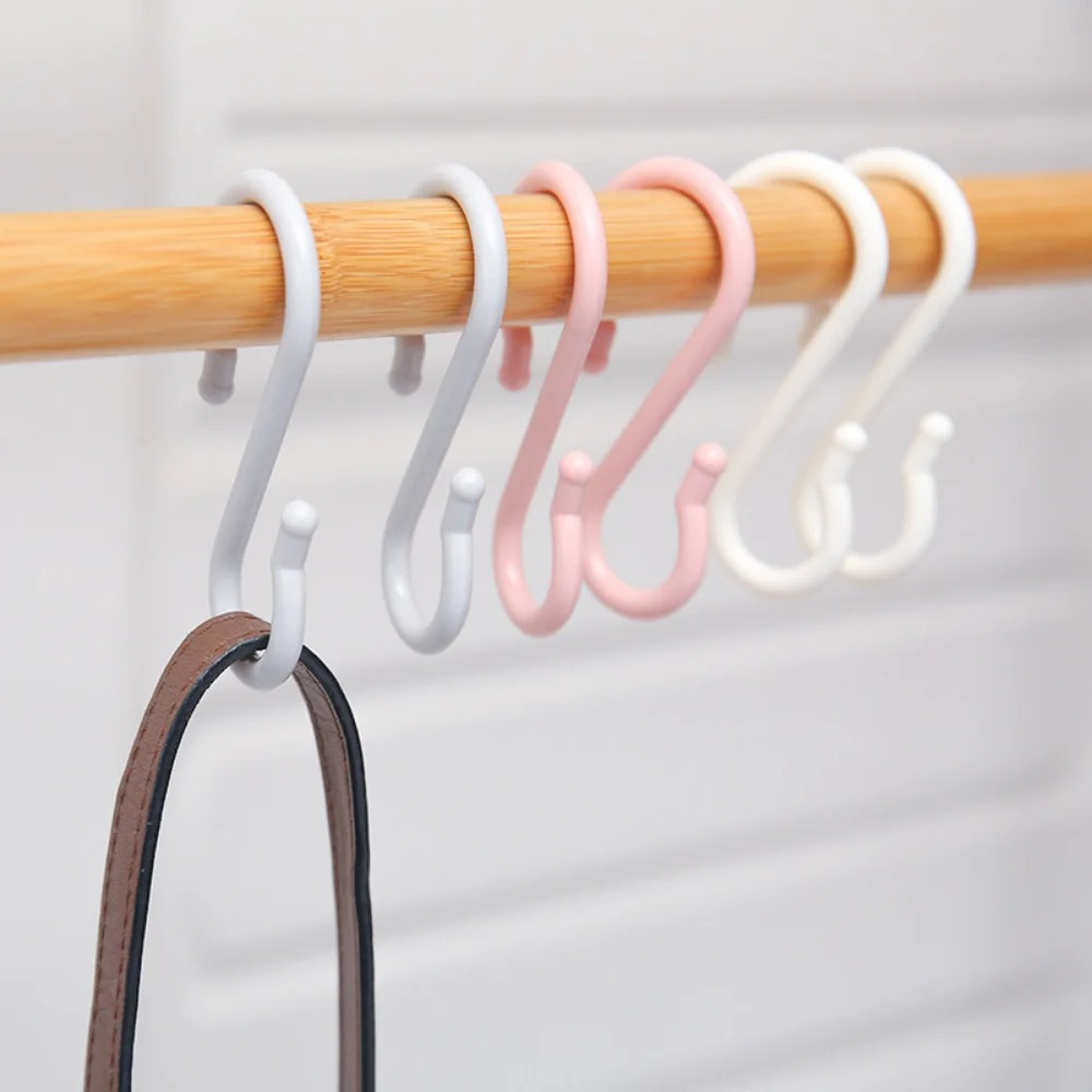 Multifunctional S shaped Hook Without Punching Bathroom Hook