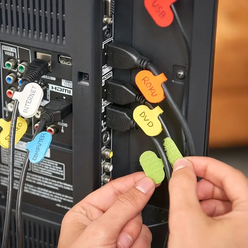 Etiquetas de cable D11 de varios colores para escribir en cables, etiquetas  de alambre, etiquetas de cable y etiquetas de alambre para gestión e